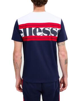 Camiseta Ellesse Macchio Marino/Blanco Hombre