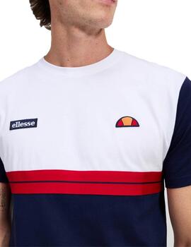 Camiseta Ellesse Macchio Marino/Blanco Hombre