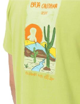 Camiseta elPulpo Desierto Verde Hombre