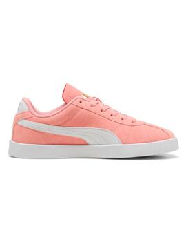 Zapatillas Puma Club II Jr Rosa/Blanco Niña