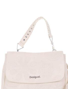 Bolso Desigual Dejavu Posadas Ecru Blanco Mujer
