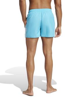Bañador Adidas 3S BLD SH 3IN Azul/Blanco