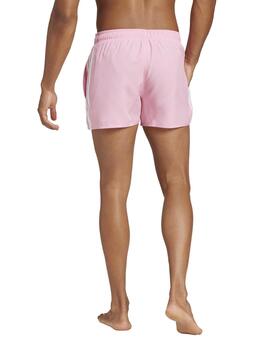 Bañador Adidas 3S BLD SH 3IN Rosa/Blanco