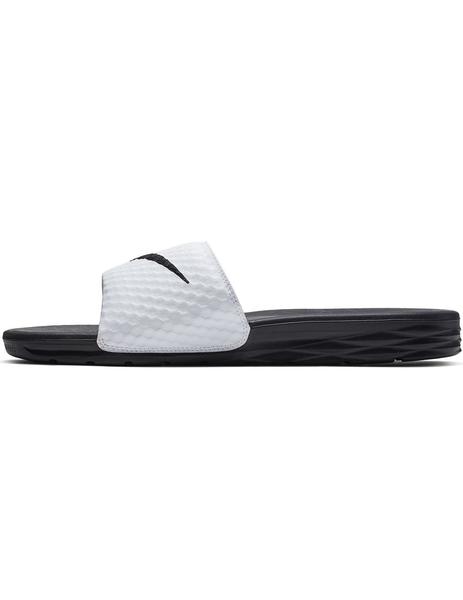 Relámpago toxicidad Dependiente Chanclas Nike Benassi Solarsoft Blanco