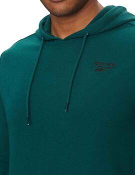 Sudadera Reebok Identity Small Logo Verde Hombre