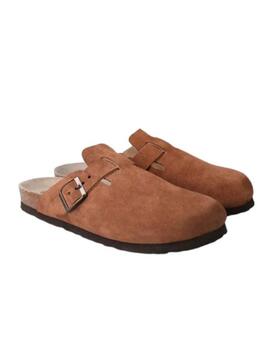 Zuecos Genuins Riva Velour Mandorla