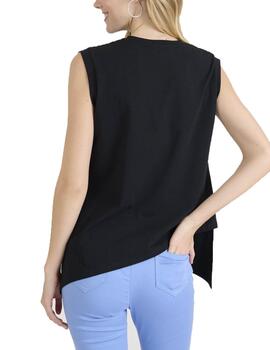 Camiseta Naf Naf Colette SM Negro Mujer