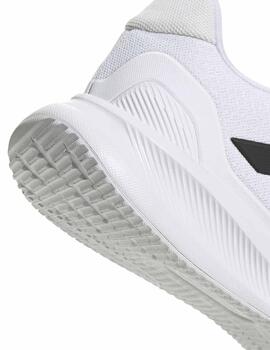Zapatillas Adidas RunFalcon 5 J Blanco/Negro