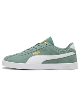 Zapatillas Puma Club II Jr Verde/Blanco