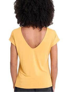 Camiseta Naf Naf Tala MC Mostaza Mujer