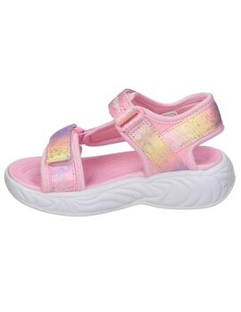 Sandalias Skechers S-Lights Unicorn Rosa Niña