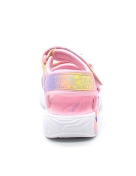 Sandalias Skechers S-Lights Unicorn Rosa Niña