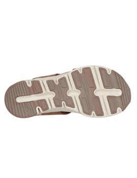 Sandalias Skechers Arch Fit BD Marron Mujer