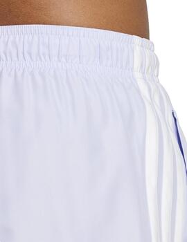 Bañador Adidas 3S BLD SH 3IN Malva/Blanco Hombre