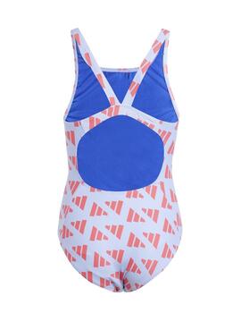 Bañador Adidas BRD GFX ST GY Azul/Rojo Niña