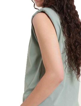 Camiseta Naf Naf Anisa SM Verde Mujer