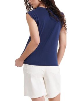 Camiseta Naf Naf Taline SM Marino Mujer