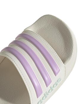 Chanclas Adidas Adilette Shower K Crudo/Lila