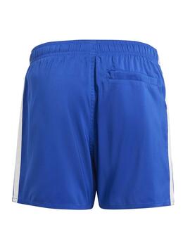 Bañador Adidas 3S Short BY Azul/Blanco Niño