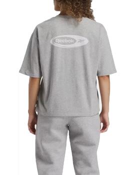 Camiseta Reebok IDE Brand Proud Gris Mujer