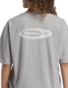 Camiseta Reebok IDE Brand Proud Gris Mujer