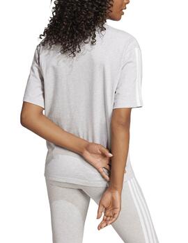 Camiseta Adidas W 3S SJ BF Gris Mujer