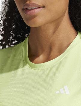 Camiseta Adidas OTR B Verde Fluo Mujer