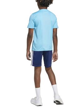 Conjunto Adidas J TR-ES 3S Azul/Marino Niño