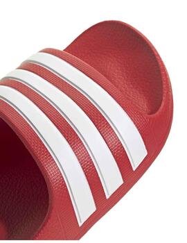 Chanclas Adidas Adilette Aqua K Rojo/Blanco