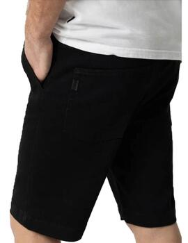 Bermuda Tiffosi indigo Knit Short_45 Negro Hombre