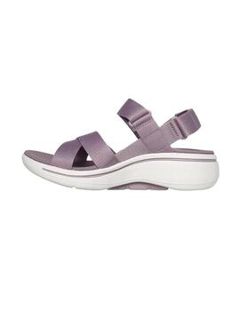 Sandalias Skechers Go Walk Arch Fit Lavanda Mujer