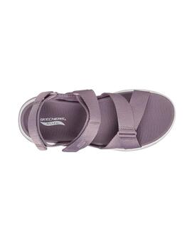 Sandalias Skechers Go Walk Arch Fit Lavanda Mujer