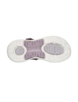 Sandalias Skechers Go Walk Arch Fit Lavanda Mujer
