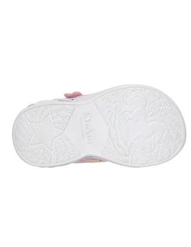 Sandalias Skechers S-Lights Unicorn Rosa Niña