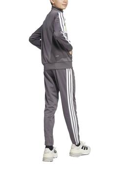 Chándal Adidas J 3S TIBERIO Gris/Amarillo/Bco