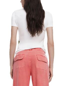 Camiseta Desigual Collection MC Blanco Mujer