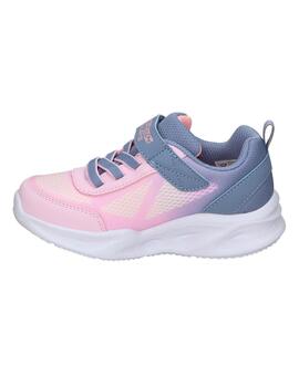 Zapatillas Skechers S-Lights Sola Glow Rosa/G Niña