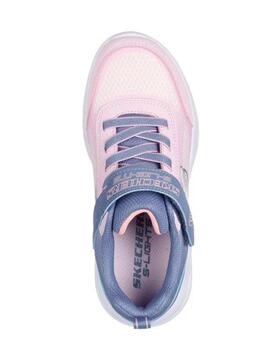 Zapatillas Skechers S-Lights Sola Glow Rosa/G Niña