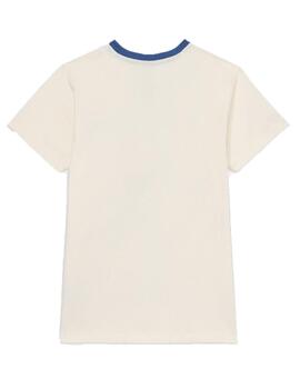 Camiseta Ellesse Picerno MC Crudo/Azul Niño