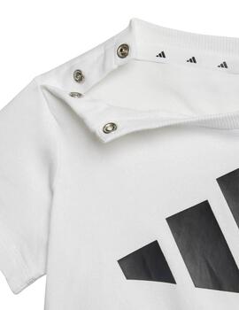 Conjunto Adidas I BL T-SET 160 Blanco/Negro
