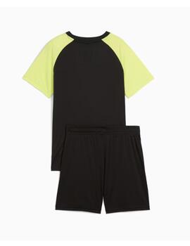 Conjunto Puma ESS Nº1 Logo Negro/Amarillo Niño