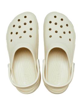 Zuecos Crocs Classic Platform Clog W Beige