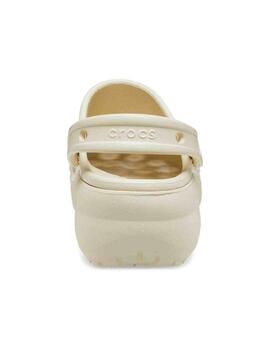 Zuecos Crocs Classic Platform Clog W Beige