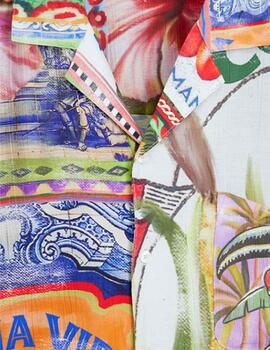 Camisa Desigual Jan MC Multicolor Hombre