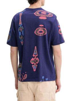 Camiseta Desigual Bali MC Marino Hombre
