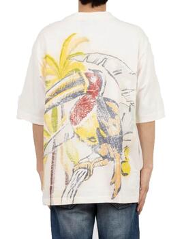 Camiseta Desigual Paco MC Crudo Hombre