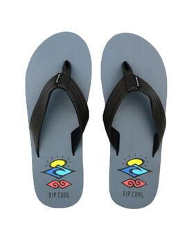 Chanclas Rip Curl Ripper Bloom Negro/Gris Hombre