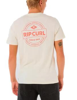 Camiseta Rip Curl Staple Crudo Hombre