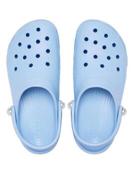 Zuecos Crocs Classic Platform Pearl W Azul Mujer