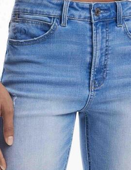 Pantalón Desigual Leyster Azul Mujer